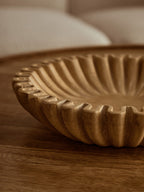 Small Ochre Fluted Marble Bowl