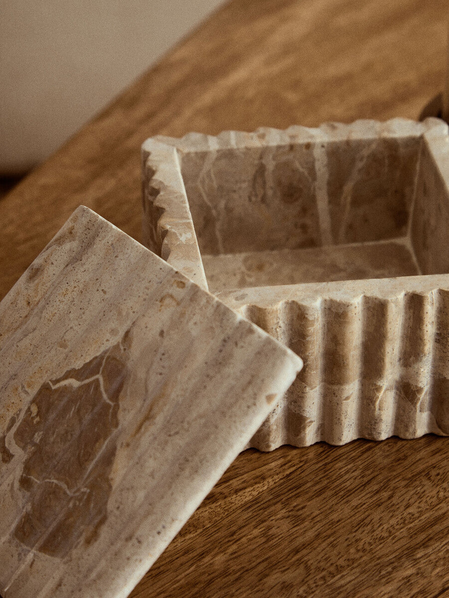 Square Chocolate Marble Box