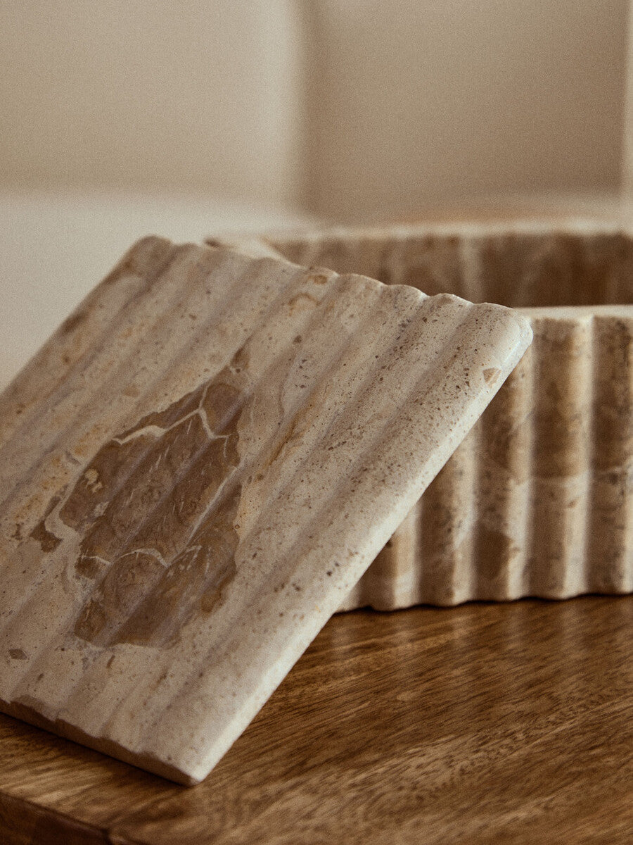 Square Chocolate Marble Box