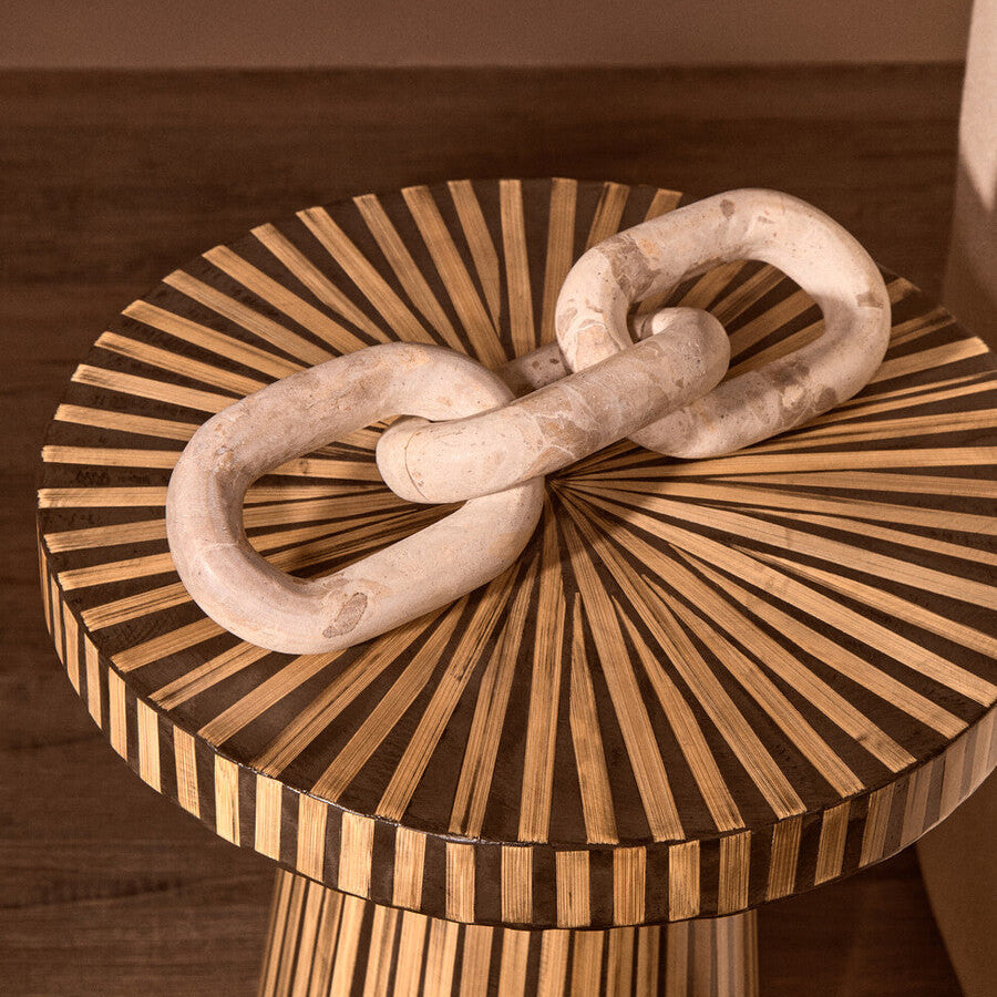 Chocolate Marble Three Link Chain