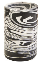 Black and White Marble Two Way Candle Holder