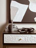 Black and White Marble Set of Two Bookends