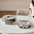 Set of 4 Black and White Marble Coasters
