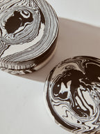Set of 4 Black and White Marble Coasters