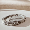 Black and White Oval Marble Tray