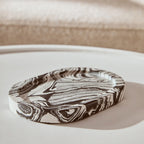 Black and White Oval Marble Tray