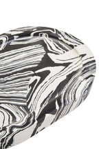 Black and White Oval Marble Tray