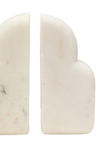 White Marble Set of Two Bookends