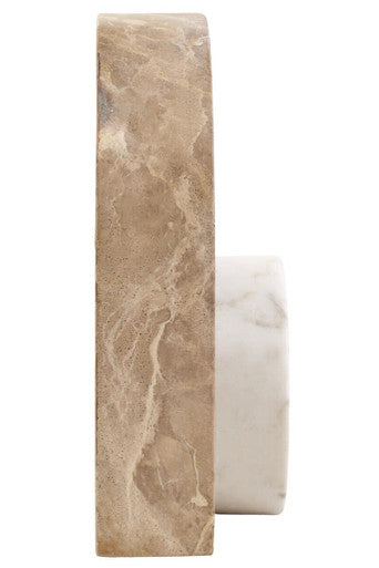 Chocolate and White Marble Sculpture