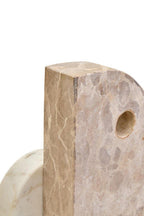 Chocolate and White Marble Sculpture