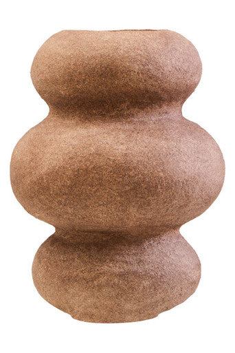 Cotton Mache and Coco Shell Bubble Vase