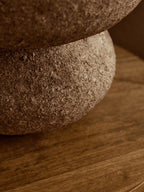 Cotton Mache and Coco Shell Bubble Vase