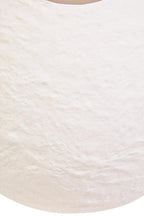 Cotton Mache Small White Round Vase