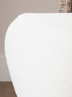 Cotton Mache Large White Planter