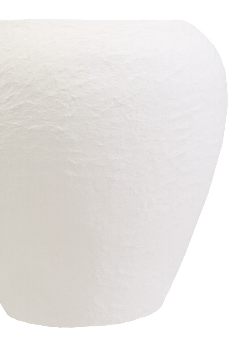 Cotton Mache Large White Planter
