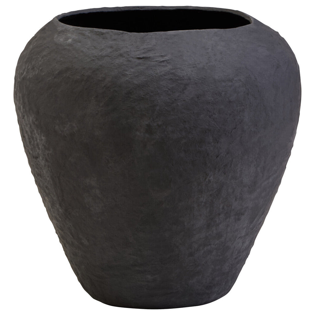 Cotton Mache Large Black Planter