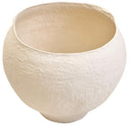 Cotton Mache Large Beige Planter