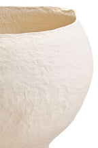 Cotton Mache Large Beige Planter