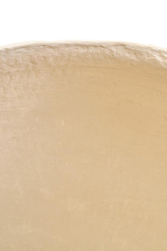 Cotton Mache Large Beige Planter