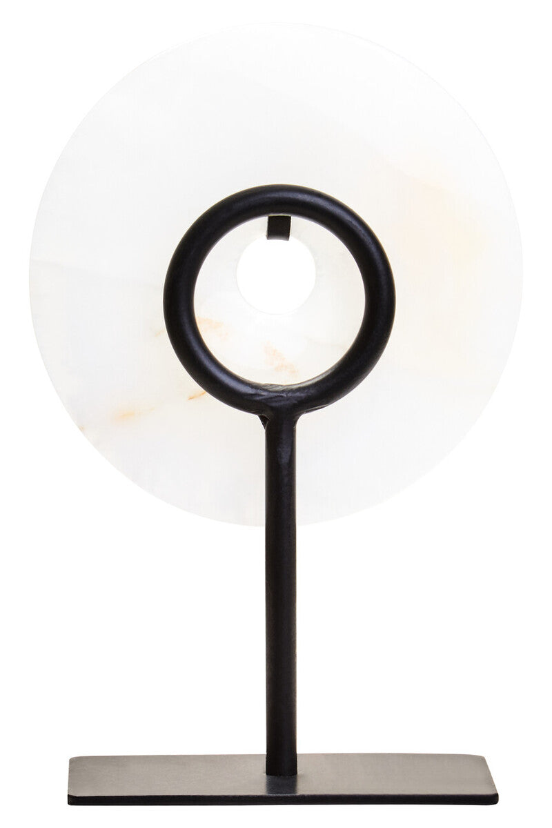 Extra Small Round Dia 15cm Onyx Disc Sculpture