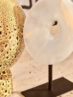 Extra Small Round Dia 15cm Onyx Disc Sculpture