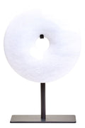 Extra Small Round Dia 15cm White Marble Disc Sculpture