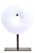 Extra Small Round Dia 15cm White Marble Disc Sculpture