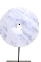 Extra Large Round Dia 35cm White Marble Disc Sculpture