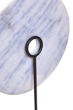 Extra Large Round Dia 35cm White Marble Disc Sculpture