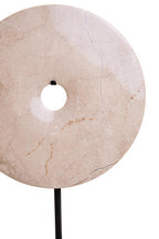 Medium Cream Marble Round Dia 25cm Disc Sculpture