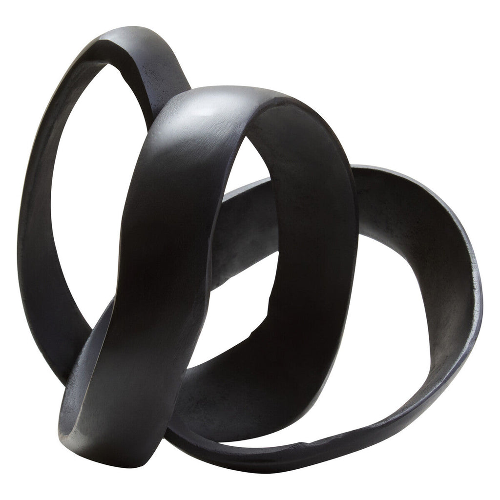 Matt Black Nickel Finish Knot Sculpture