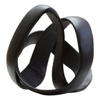 Matt Black Nickel Finish Knot Sculpture