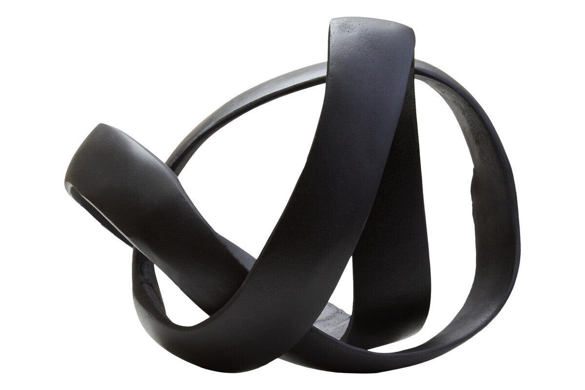 Matt Black Nickel Finish Knot Sculpture