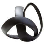 Matt Black Nickel Finish Knot Sculpture