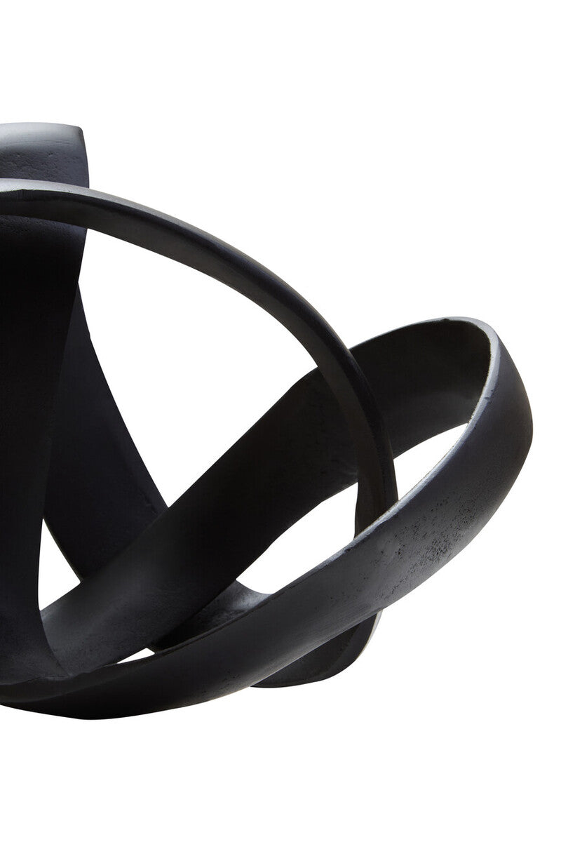 Matt Black Nickel Finish Knot Sculpture