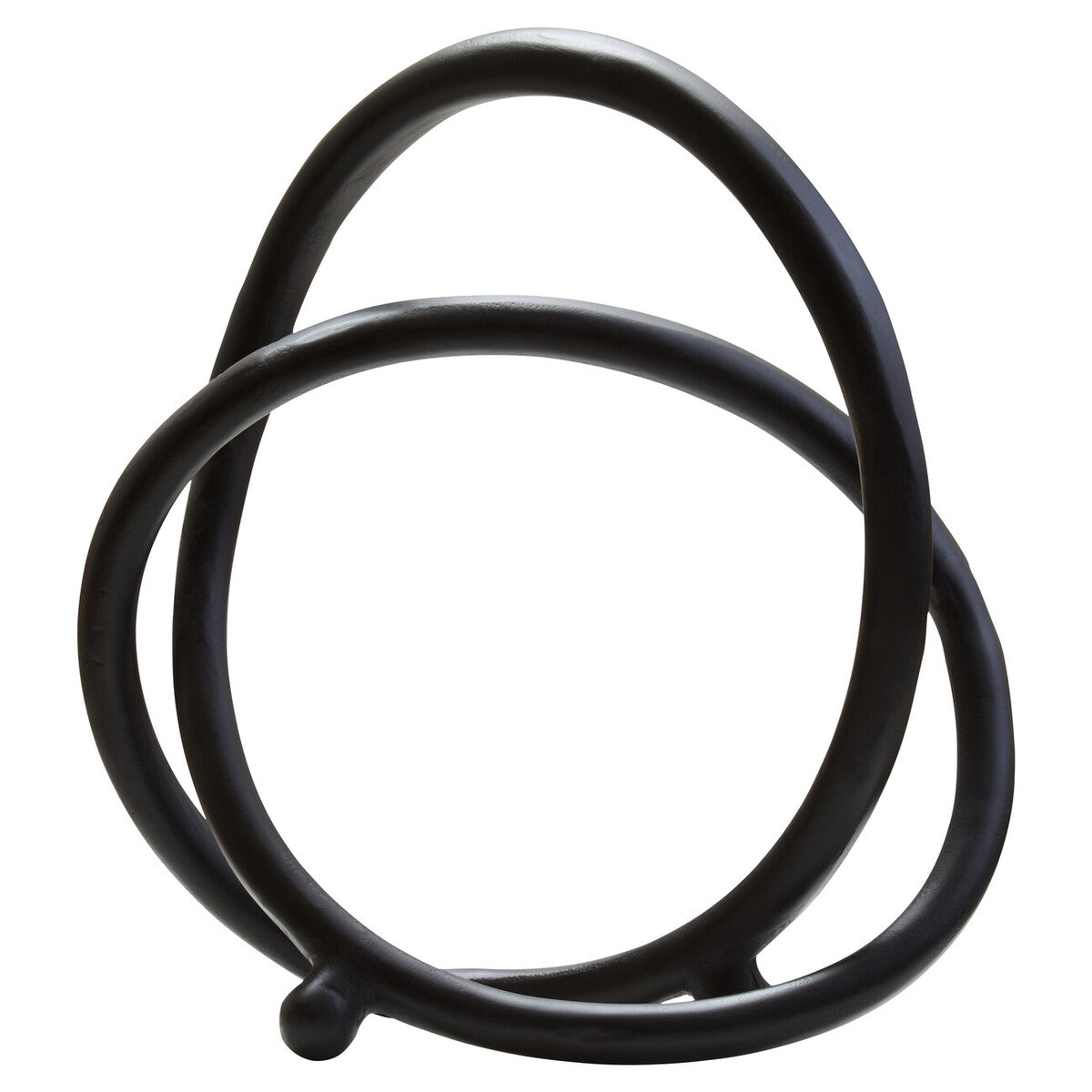 Matte Black Nickel Finish Twist Sculpture
