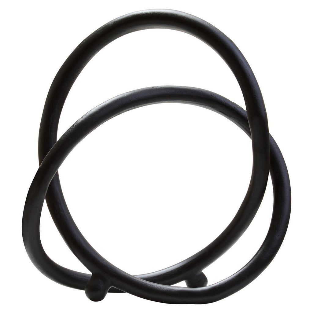 Matte Black Nickel Finish Twist Sculpture