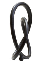Matte Black Nickel Finish Twist Sculpture