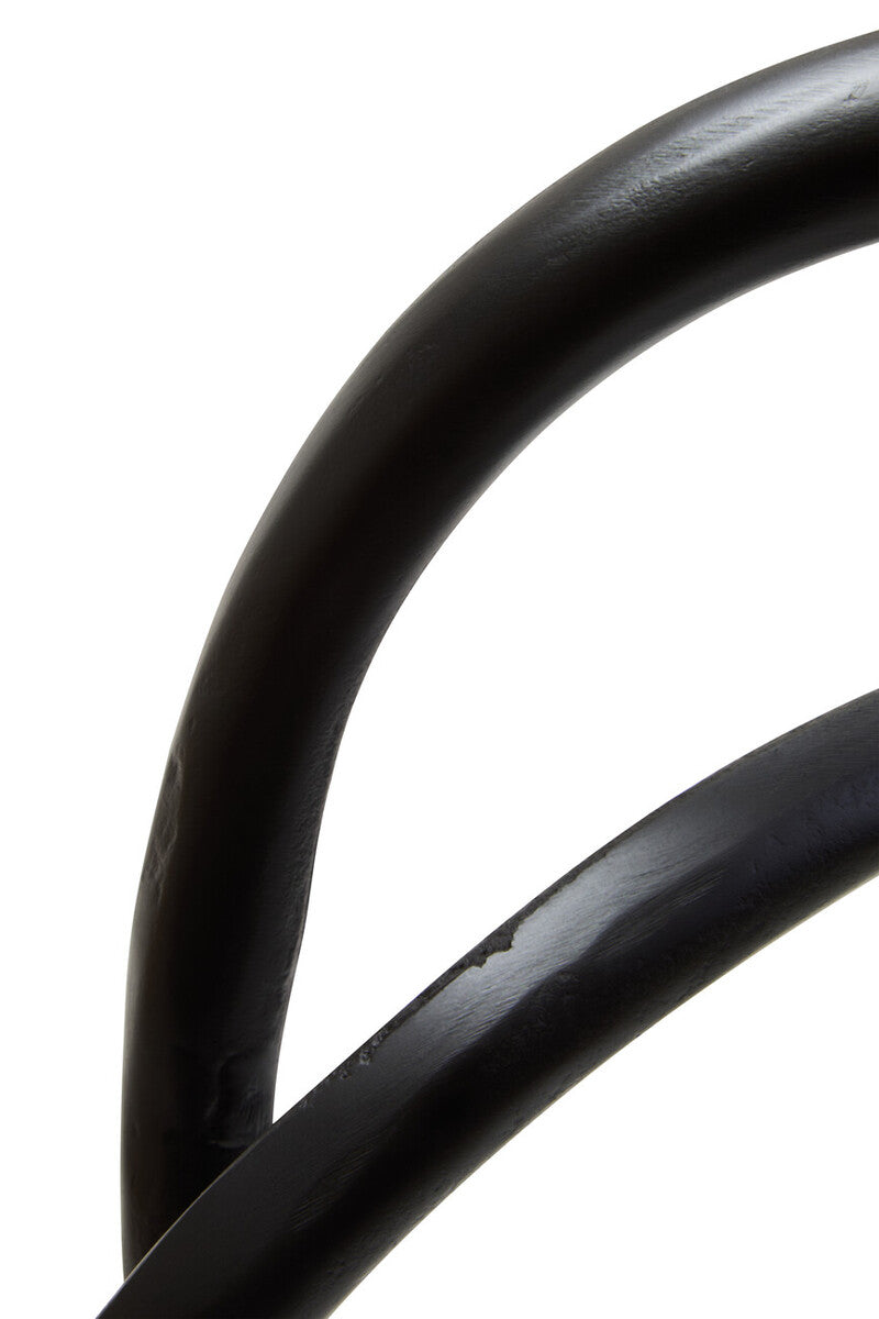 Matte Black Nickel Finish Twist Sculpture
