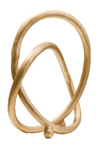 Matt Gold Finish Twist Sculpture