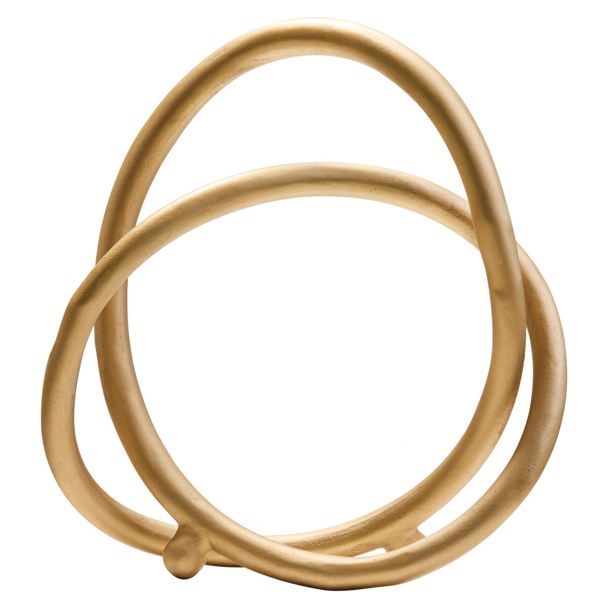 Matt Gold Finish Twist Sculpture
