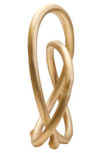 Matt Gold Finish Twist Sculpture