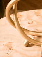 Matt Gold Finish Twist Sculpture