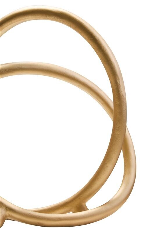 Matt Gold Finish Twist Sculpture