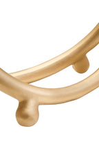 Matt Gold Finish Twist Sculpture