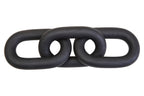 Black Wood 3 Link Chain Decor