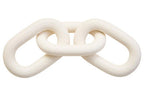 White Wood 3 Link Chain Decor
