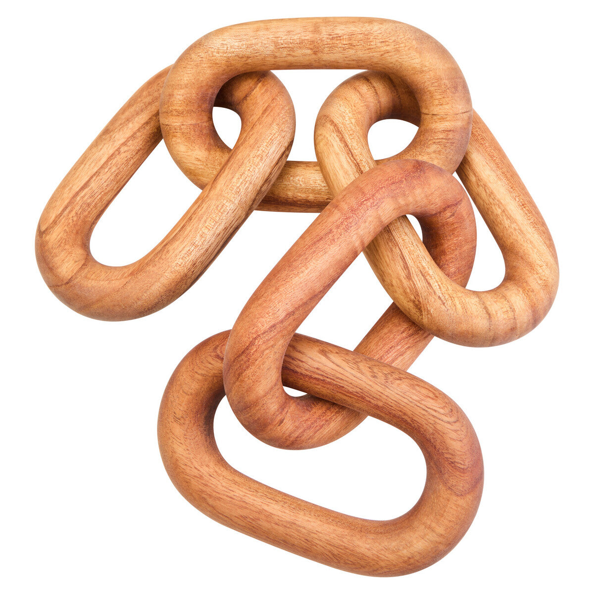 Brown Wood 5 Link Table Decor Chain