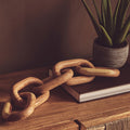 Natural Wood 5 Link Table Decor Chain