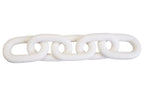 White Wood 5 Link Table Decor Chain